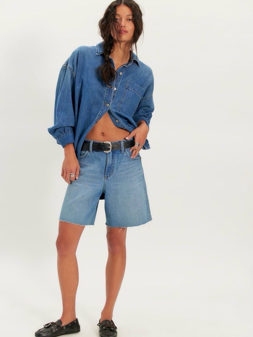 NWOT Women’s Wrangler Mid-Thigh Cowboy Shorts